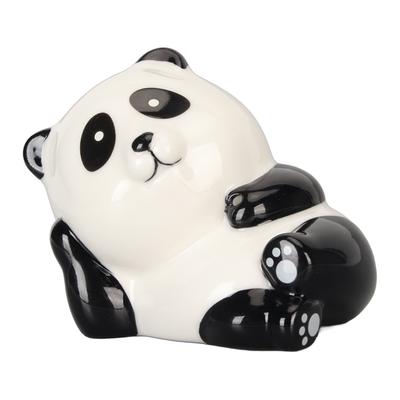 Panda Kadidelnice Bílý Porcelán Roztomilá Realistická Uliční Reliéf Držák na Vonné Tyčinky pro Meditaci Dekorace do Interiéru