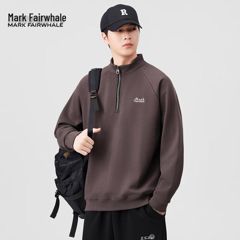 Mark Fairwhale Men's Embroidered Round-Neck Sweatshirt