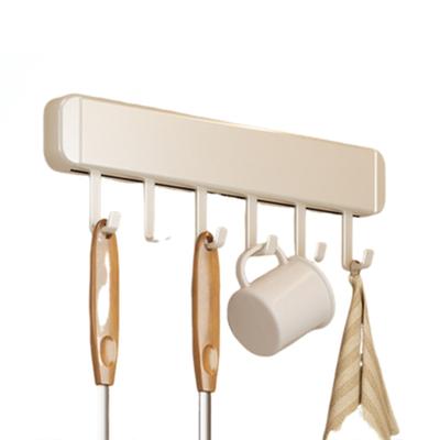 Aluminum Wall Mounted Storage Rack For Kitchen Spoon Shovel Hanging Rod Row Hook Storage Rack Etc.