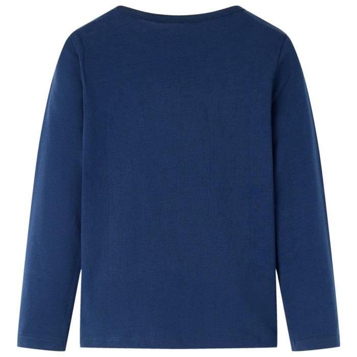 T-shirt enfants à manches longues mot pailleté 2 couleurs et 5 dimensions disponibles