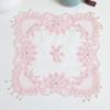 Popular pink beads flowers Embroidery table cloth cover wedding tablecloth kitchen Christmas Table Surface decoration and accessories for Home