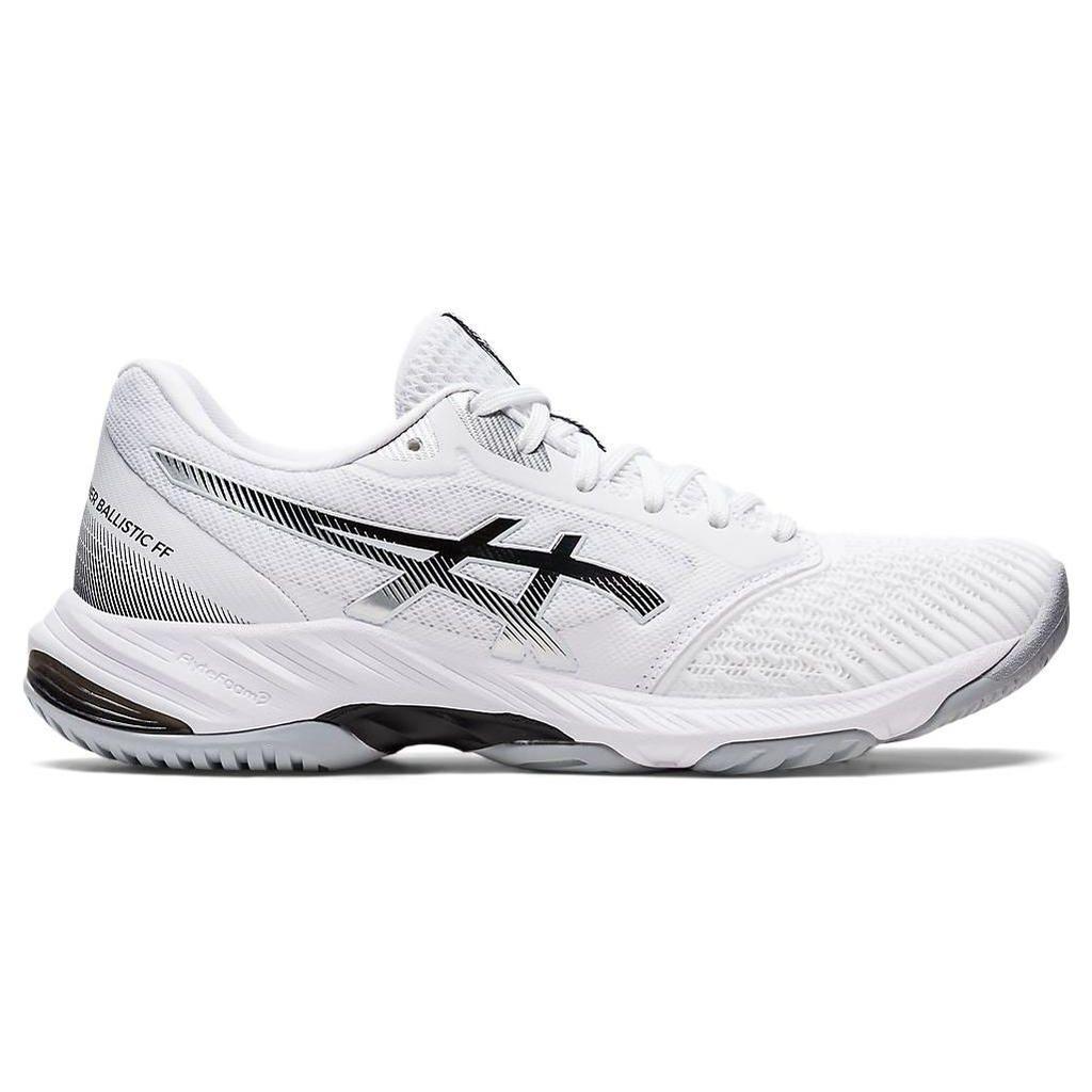Asics Netburner Ballistic FF 3 White Black Women Sneakers 1052A069-100