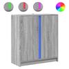 VidaXL Buffet with LED Sonoma Grey 77x34x85 Cm Engineered Wood, Storage Furniture, Kitchen Storage Furniture, Furniture 852136