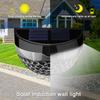 4Pcs Solar Fence Lights 6LED Garden Light Waterproof Decorative Lamps