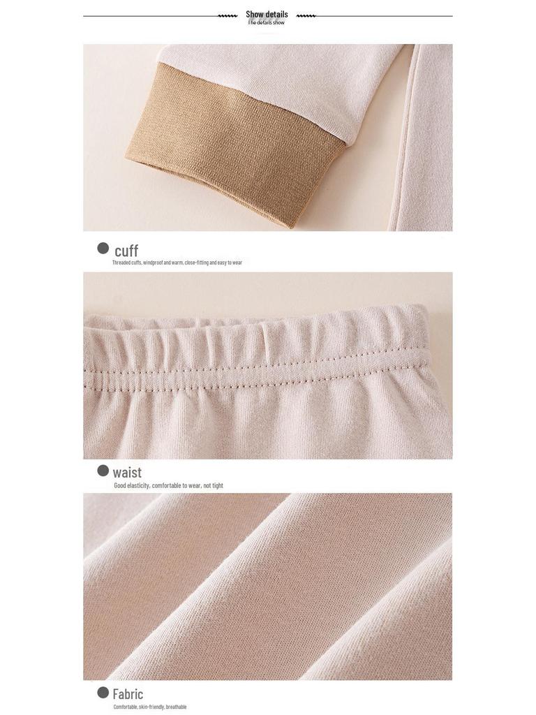 Girls' Autumn Cotton Underwear & Sweater Set – Teen & Kids' Cozy Pajamas