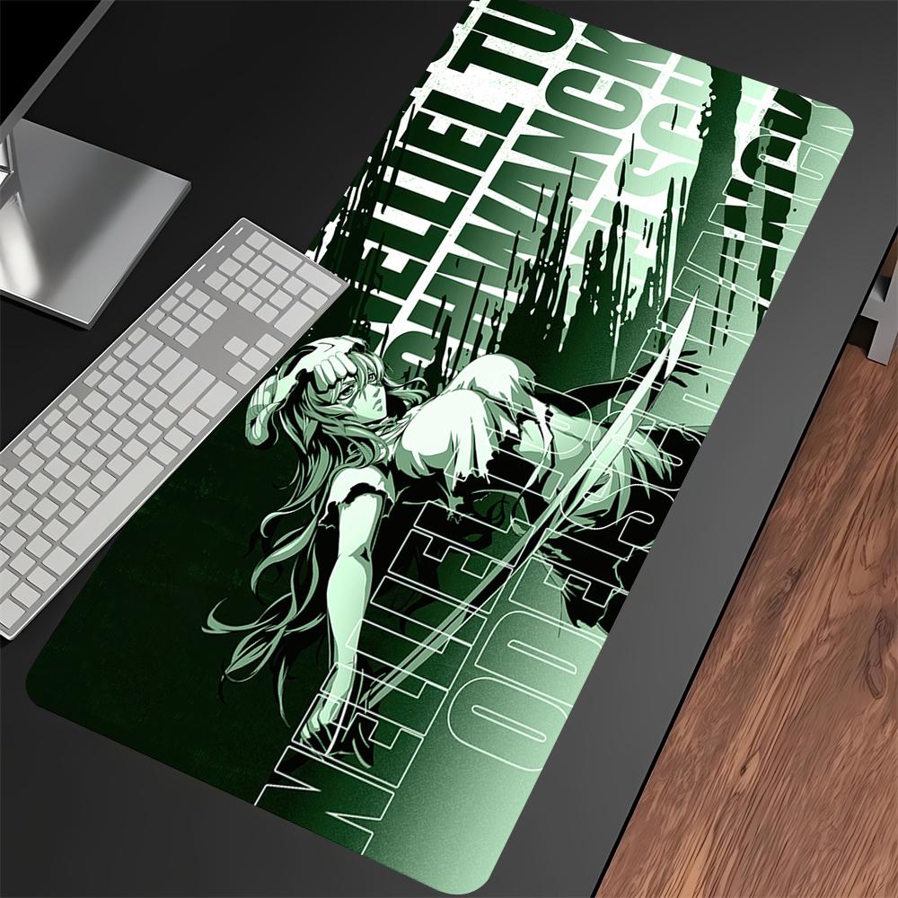 White Mouse Pad Anime Large Mousepad Bleach Manga Panel Laptop Office Rubber Soft Table Mat Pc Keyboard Gaming Non-Slip Carpet