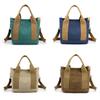 Minimalist Canvas Tote Bag With Zipper Pocket For Daily Use