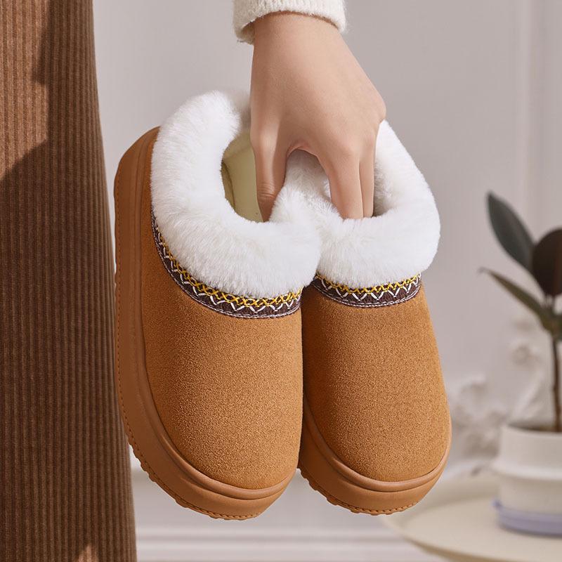 Winter Warm Short Boot Shoes Plush Soft and Skin-friendly Women Shoes