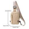 Nylon Sport Chest Bag Small Leisure Shoulder Bag Simple Cross Sports Bag  for Unisex