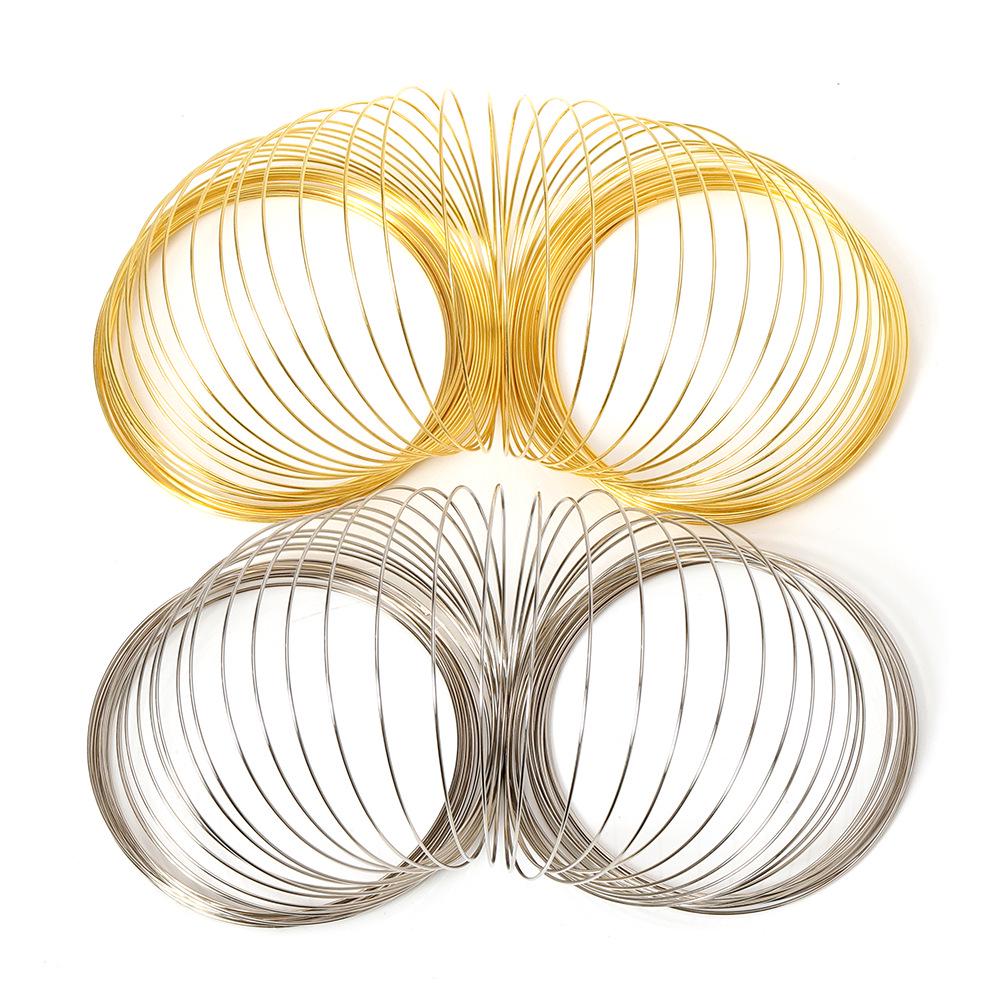 DIY Choker & Bracelet Memory Steel Wire, Bead & Cut, 100 Circles/Pack