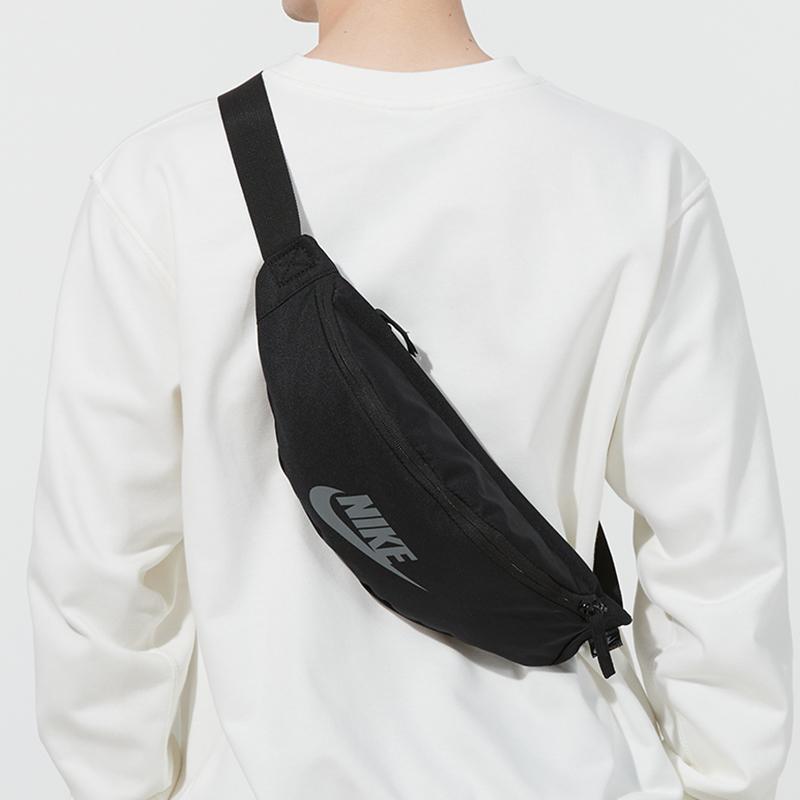 Nike Fabric Sling Bag, Crossbody Bag, Fanny Pack Regular Unisex Black Casual DB0490-011