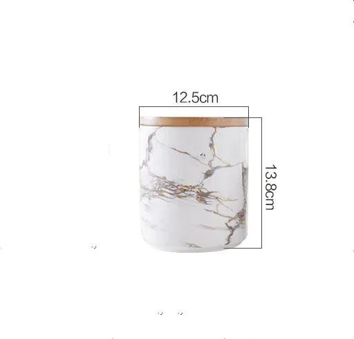 Scandinavian ceramic jars sealed jars for food storage seasoning boxes grain storage containers dried fruit coffee candy jars