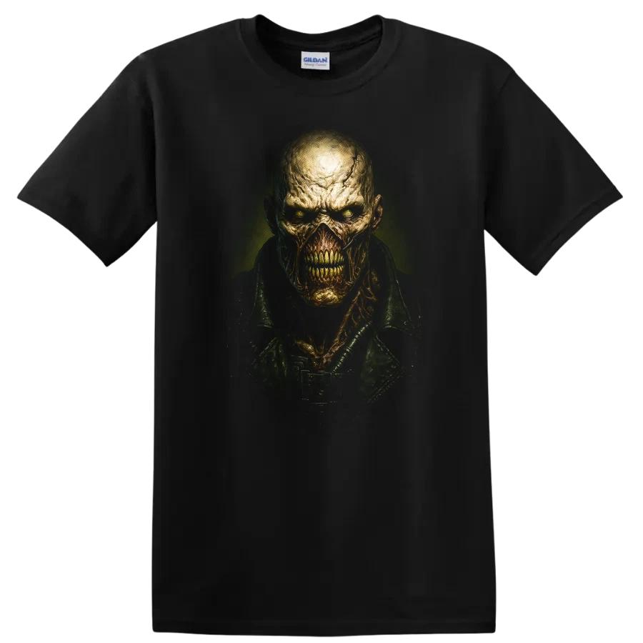 Horror Character T Shirt Monster Zombie Skull Dark Gothic Creepy Face Tee