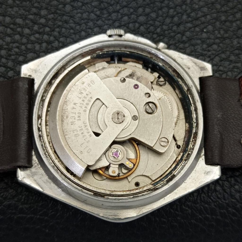 JAPAN VINTAGE ORIENT CRYSTAL AUTOMATIC 46943 MENS ORIGINAL DIAL WATCH a701892-5 R207-a701892