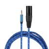 3 Meters 3.5mm Stereo Male to XLR Male Adapter Audio Cable Patch Cord Accessories
