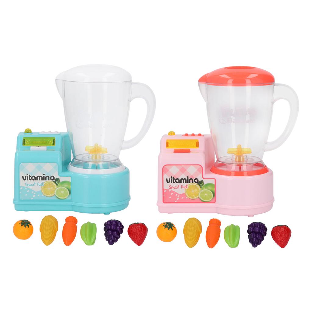 Blender Toy Kitchen Accessories Pretend Play Appliance Toy Interactive Educational Smoothie Maker Bl