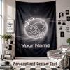 Wall Hanging Tapestry With Custom Name & Text, Ajax Amsterdam Decorative Tapestry For Bedroom