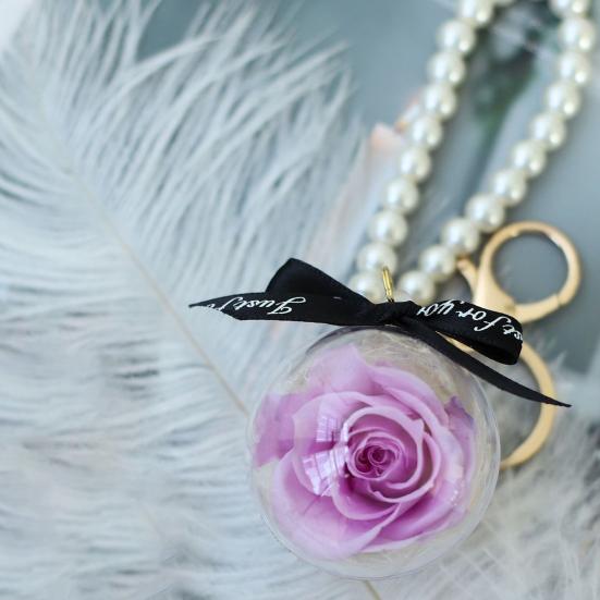 Konservierte ewige Blume Schlüsselanhänger Schultasche hängende Schnalle kreatives Souvenir