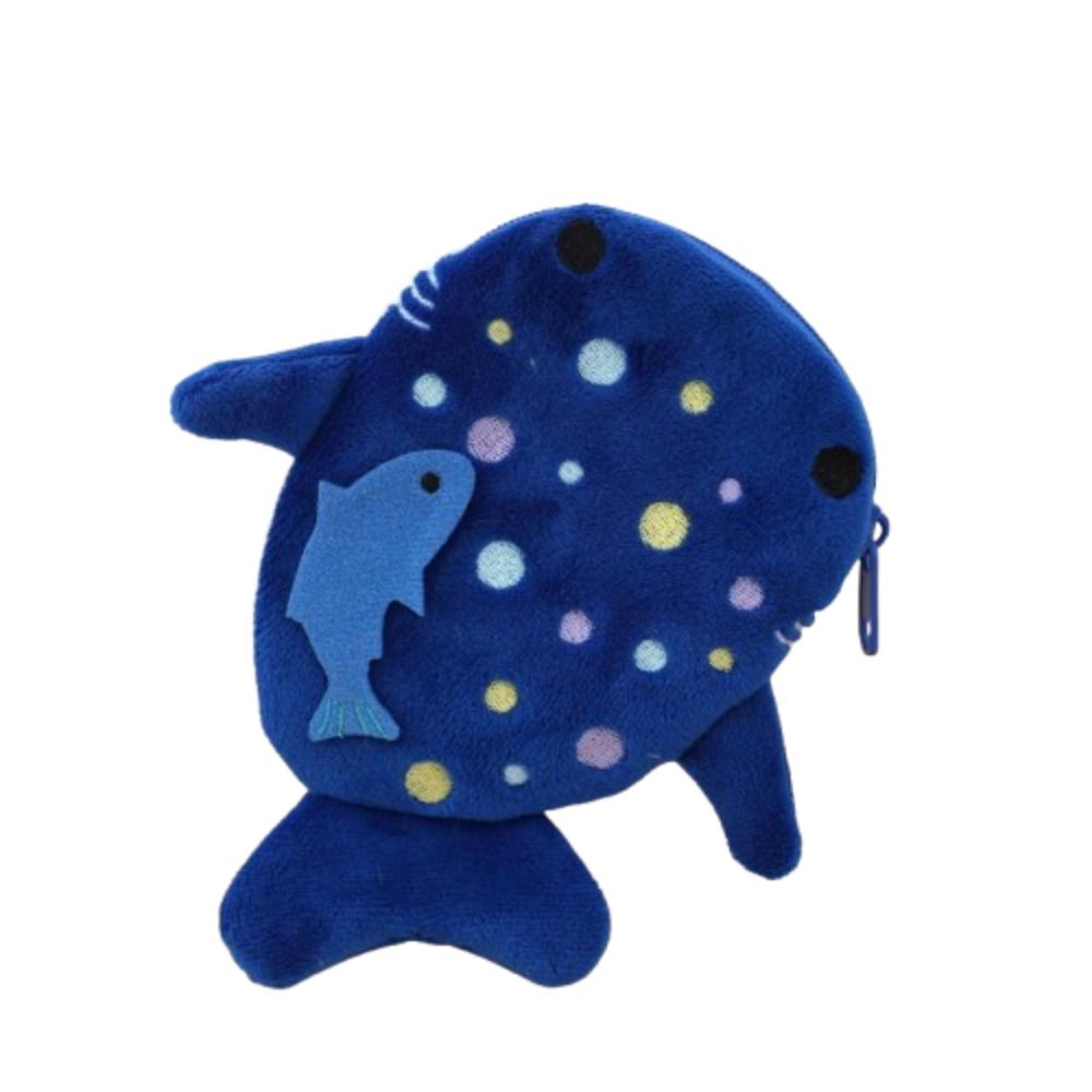 

Cartoon Shark Whale Shark Coin Purse Animal Bag Pendant Shark Plush Wallet Fashion Zipper Plush Coin Bag Earphone Ornament