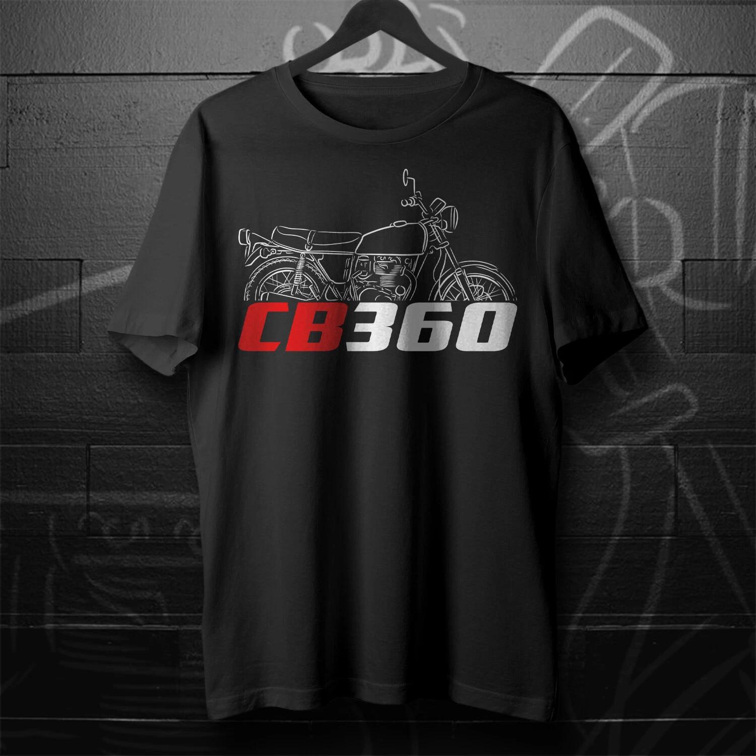 Black men s and women s T-shirt Honda CB360 1974–1976 - Motorcycle XXXL