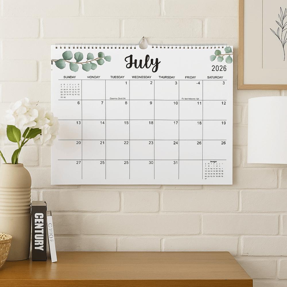 Coil Binding INS Coil Calendar Square English Calendar Wall Calendar  Work Planning