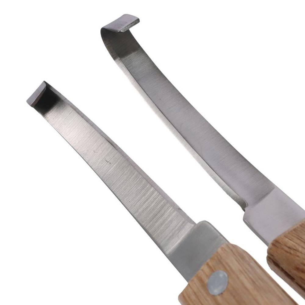 2 Stück Gelb Links und Rechts Hand Hufmesser 8,26 Zoll Hufreparaturhaken Reitsportausrüstung