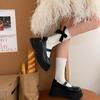 Cute Bowknot Socks for Women Middle Tube Sock Stylish Princess Dress Socks with Delicate Detail