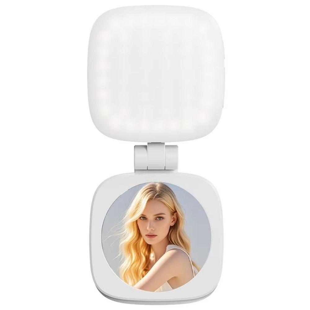 With Makeup Mirror Magnetic Phone Selfie Light Folding LED Phone Fill Light  Video Recording
