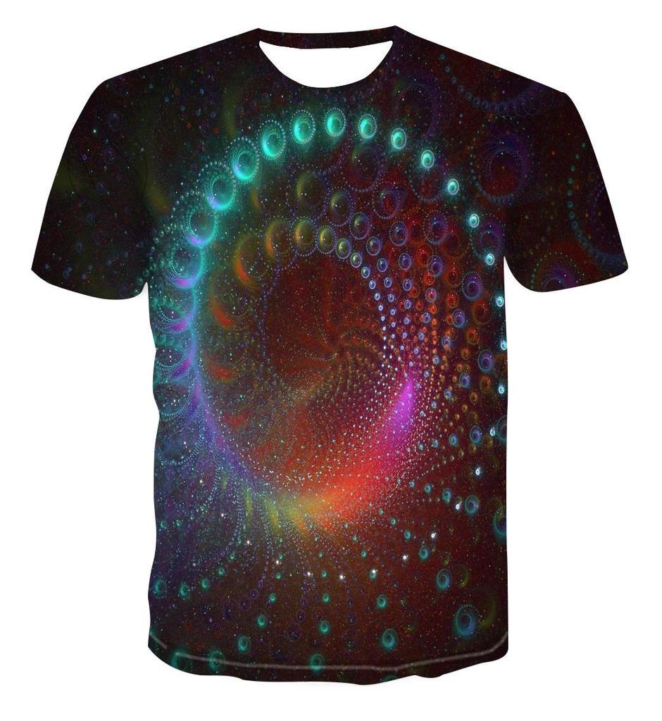 Trička s grafikou Vast Starry Sky Universe Pro muže Letní móda Tričko se vzorem 3D Vesmír Planeta Osobnost Trička v cool stylu