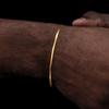 Silver Gold Color Stainless Steel Flat Chain Bracelet Simple Bracelet For Men Retro Jewelry Trendy Accessories Women Bracelet