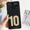 Case for Xiaomi Poco F8 M3 M4 M7 Pro F1 F3 C50 C71 X3 X4 X5 X7 Pro C75 M5 C61 Funda Phone Cover Football Numbers