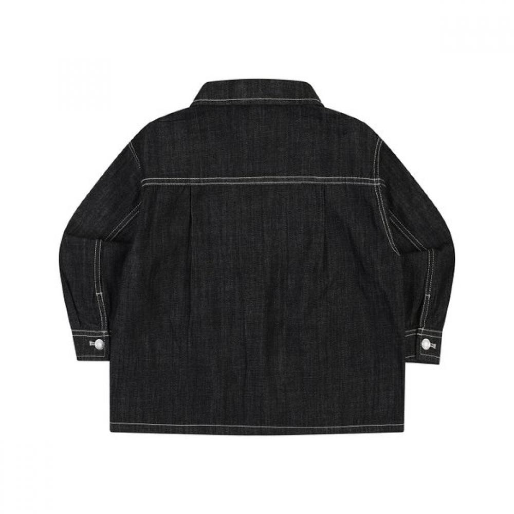 Kangol Kids Oversized Fit Denim Shirt Navy Sa 0210