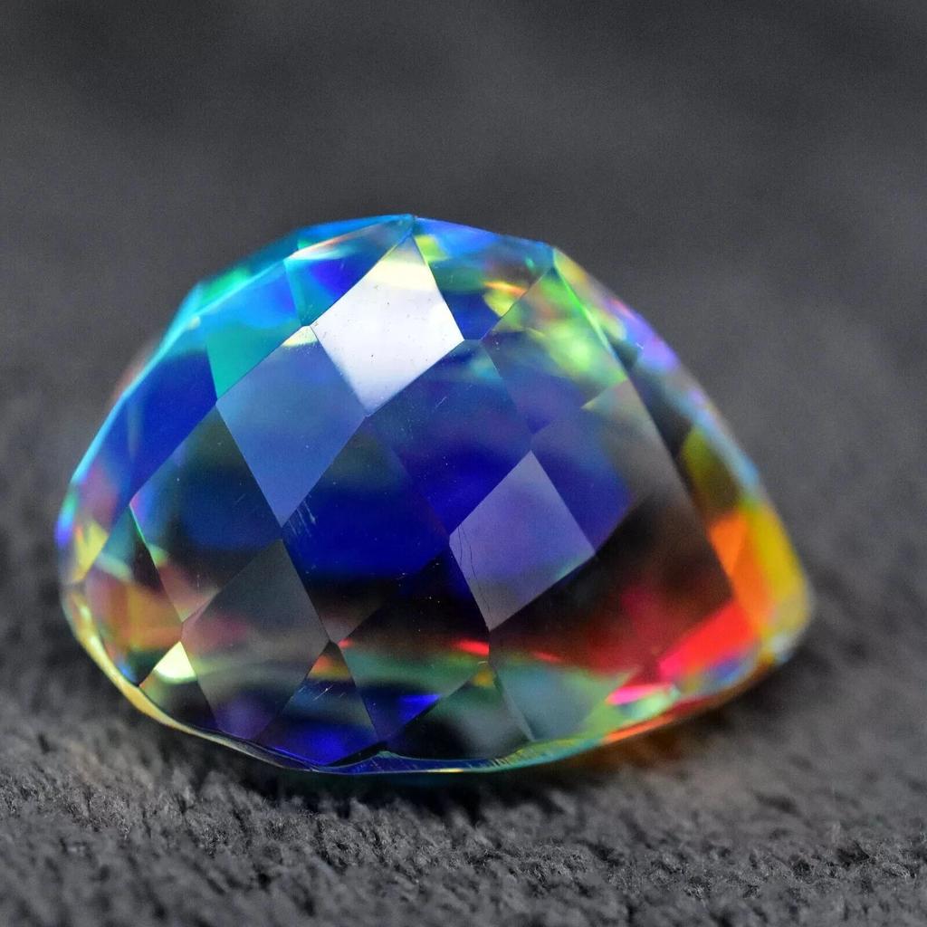 Natural Mystic Topaz Rainbow Fire 50-51 Ct Pear Cut Beautiful Gemstone