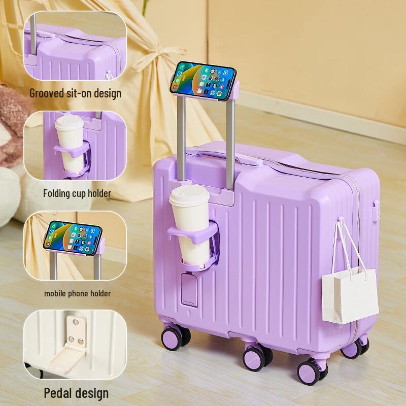 Детский чемодан-каталка с бесшумными универсальными колесами 28.87 inches