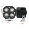 40W LED Work Light Bar Clover Lens Spot Beam Off Road Driving Lamp White Yellow Fog Lamp Headlight Car Accessories 12-80V