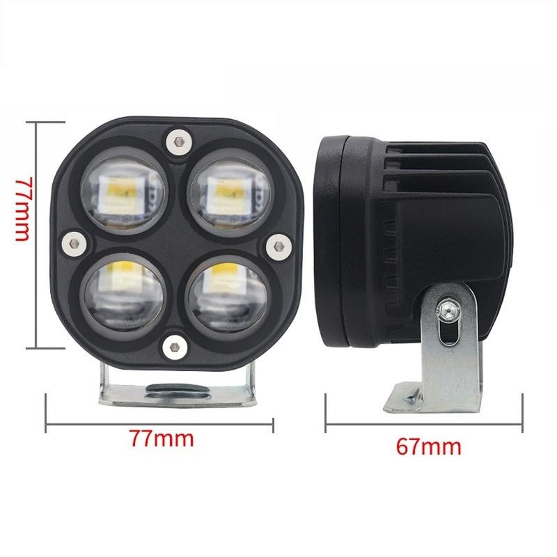 40W LED Work Light Bar Clover Lens Spot Beam Off Road Driving Lamp White Yellow Fog Lamp Headlight Car Accessories 12-80V