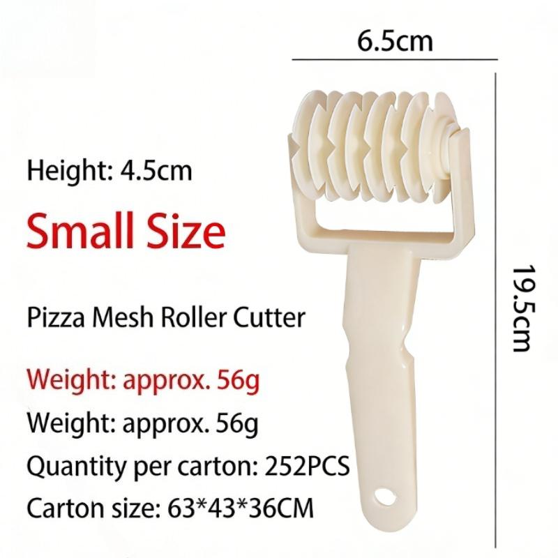 1 Stück kleines Backwerkzeug für Plätzchen, Kuchen, Pizza, Brot, Gebäck, Gitter-Rollenschneider aus Kunststoff