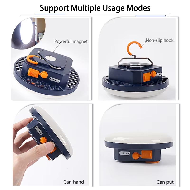 LED rechargeable ultra-bright lithium battery strong light home emergency main light portable camping light tent camping light