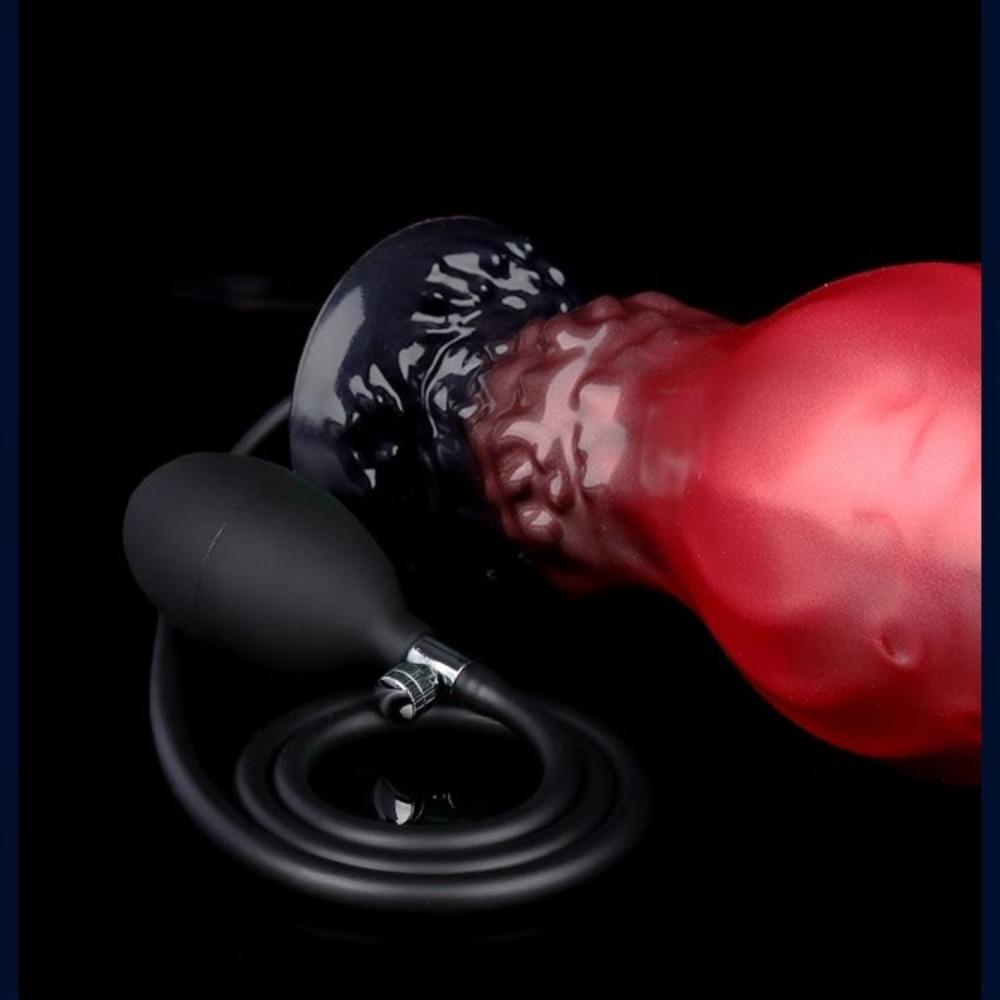 Inflatable Anal Plug G Spot Stimulator Prostate Massager Dog Dildo Erotic Products for Men Women Anal Dilator Anus Expansion Toy