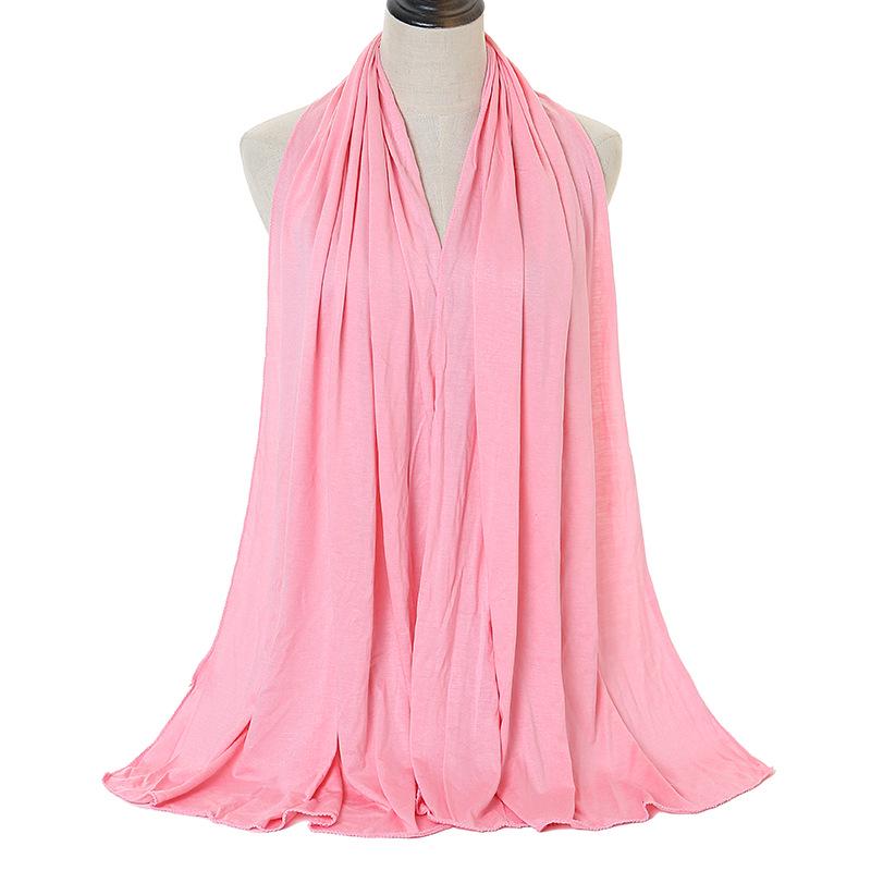 Modal Solid Color Long Scarf: High-Quality, Breathable, Soft Handfeel, Mercerized Cotton (YW125)