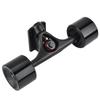 2pcs   Truck with Skate Wheel Riser Pad Bring Accessory(black shaft black wheel)