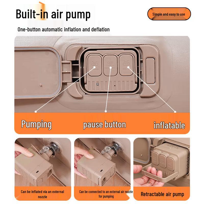 Double Flocked Inflatable Camping Mat & Sofa