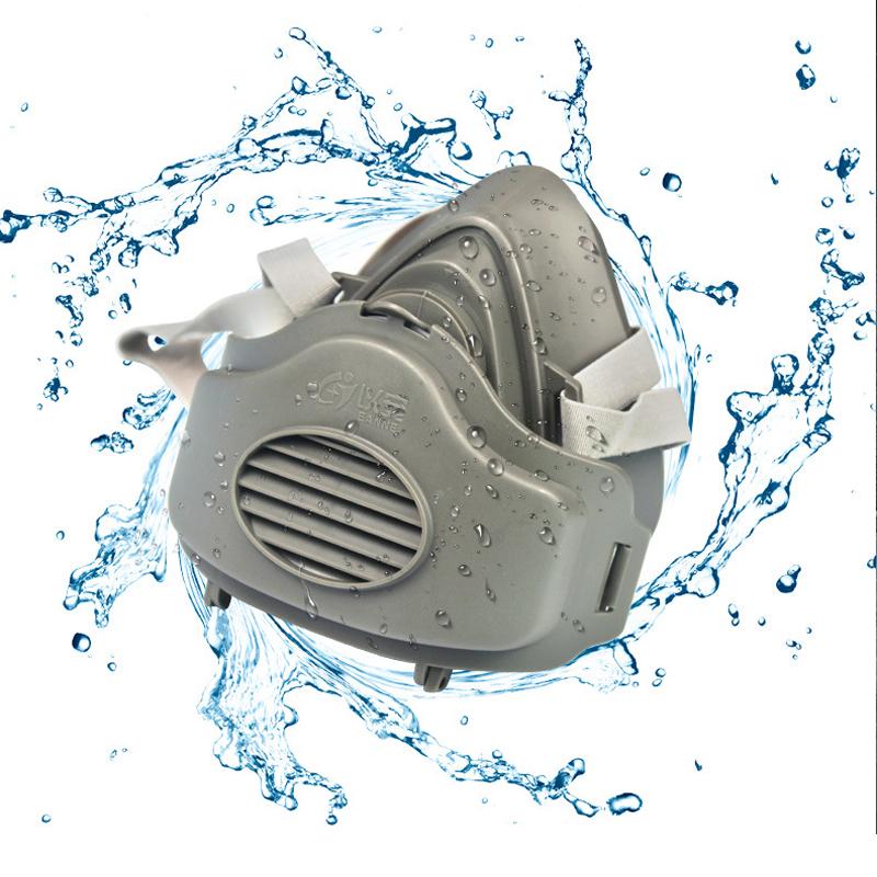 Dust-Proof Work Safety Rubber Mask Cotton Filter Dust Respirator Half Face Dust Mask for House Clean Carpenter Builder Polishing