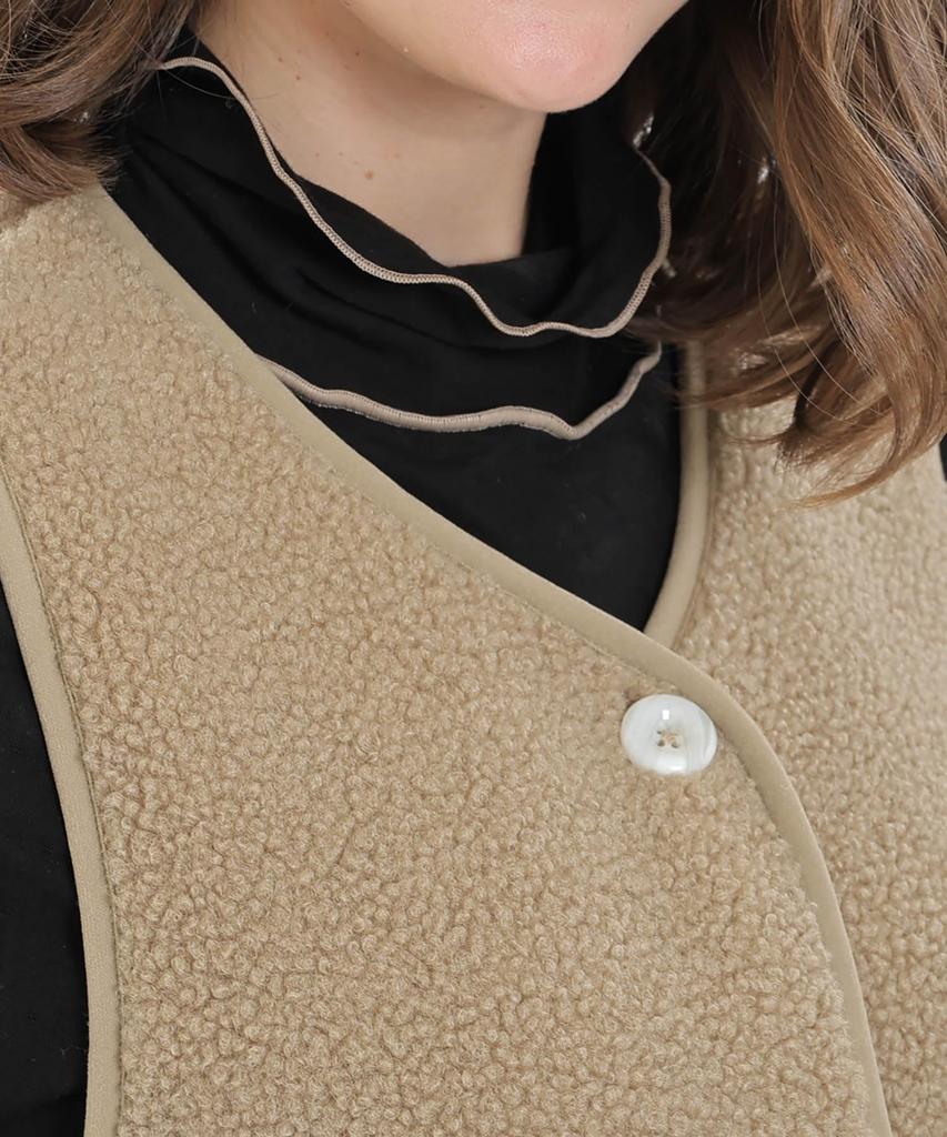 Narue Poodle Fleece Jumper Free Size Women's Skirt, Beige,