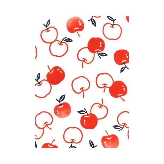 Edoten Todaya Shoten Rientzen Tenugui Apple 607 Chusen 100% Cotton Approx. 37x98cm