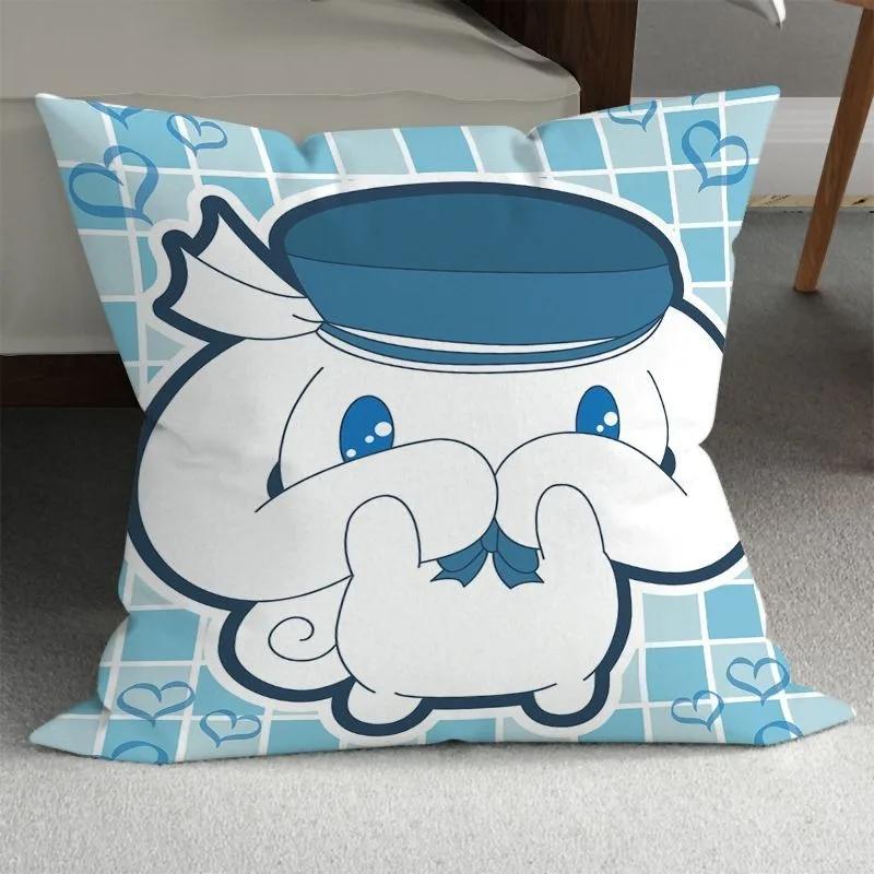 Cute big-eared dog pillow cover Sanrio pillowcase living room sofa cushion cover Kawaii room bedroom home decoration