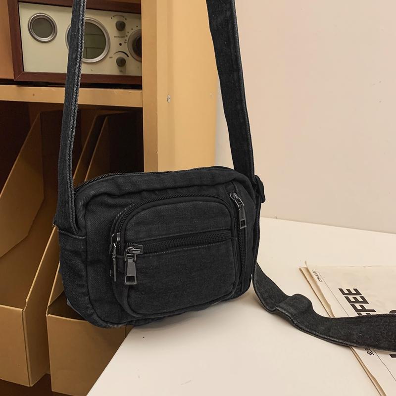 Denim Bag Women's Sports Shoulder Crossbody Bag Men's Mini Mobile Phone Bag