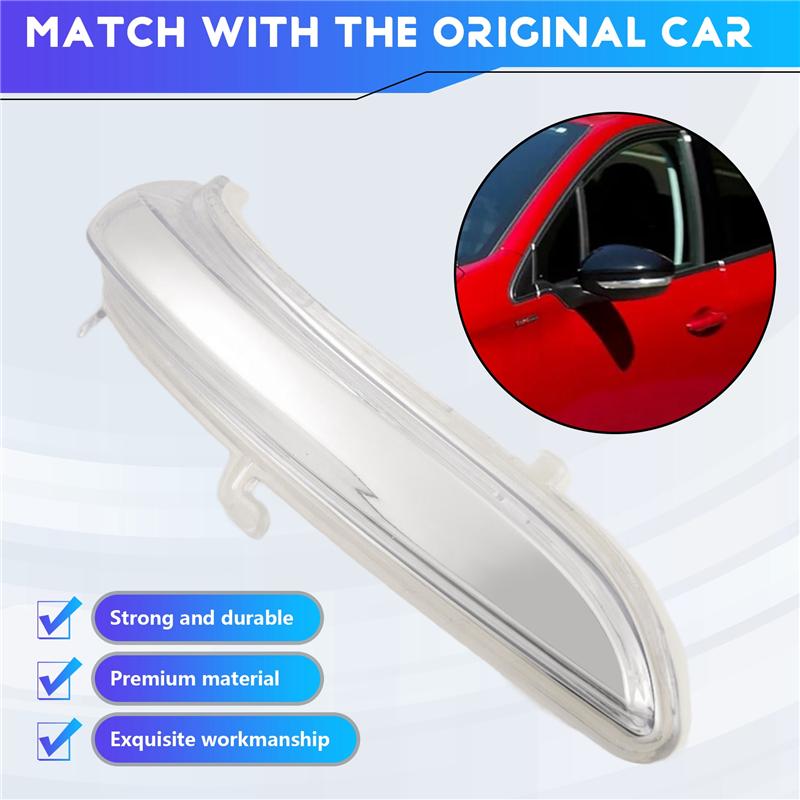 Kryt skla blinkru zpětného zrcátka na dveřích auta Pro 208 2008 2012-2017 1607512680-A87Q