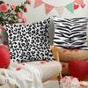Leopard, Tiger Zebra Pattern Digital Printing Pillow Cover Short Plush Suitable Living Rooms Bedrooms Sofas Throw Cushion Cover