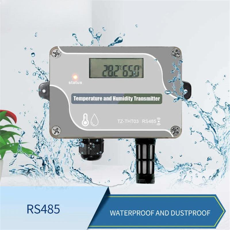 Wall Mounted RS485 Temperature and Humidity Transmitter THT03R Led Temperature Humidity Sensor for Greenhouse